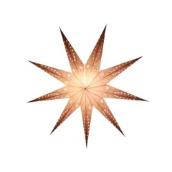 Kerstster met verlichtingsset nr. 56 - Witte ster "White Gold" - Kerstverlichting - Kerstdecoratie - Ø 60 cm - Hoogwaardige Edelsteen voor Spiritualiteit - Stonesforhealth.nl - Gratis verzending binnen 24 uur