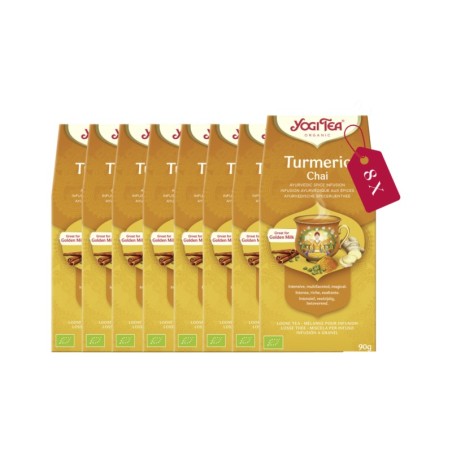 Yogi Tea Turmeric Chai losse thee tray: 8 stuks