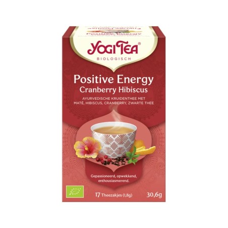 Yogi Tea Positive Energy Cranberry Hibiscus pakje