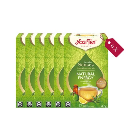 Yogi Tea for the senses natural energy - tray: 6 stuks