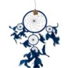 Dromenvanger - 22 cm - Blauw - alleen veren - Dreamcatcher