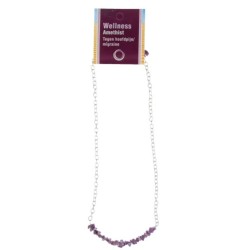 Amethist bar ketting + kaart