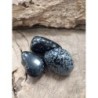 Obsidiaan sneeuwvlok trommelstenen 100 gr. (mt3)