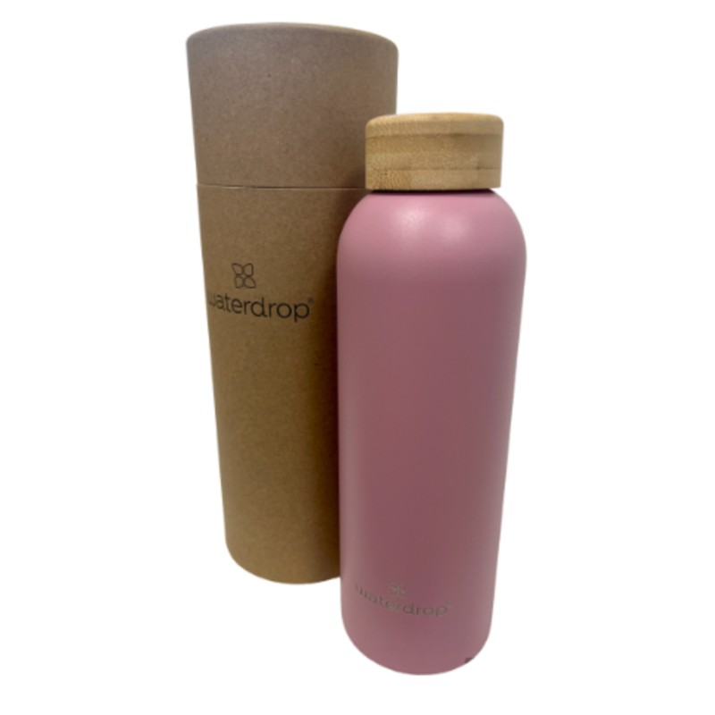 Waterdrop Steel bottle 600 ml Pastel pink matt