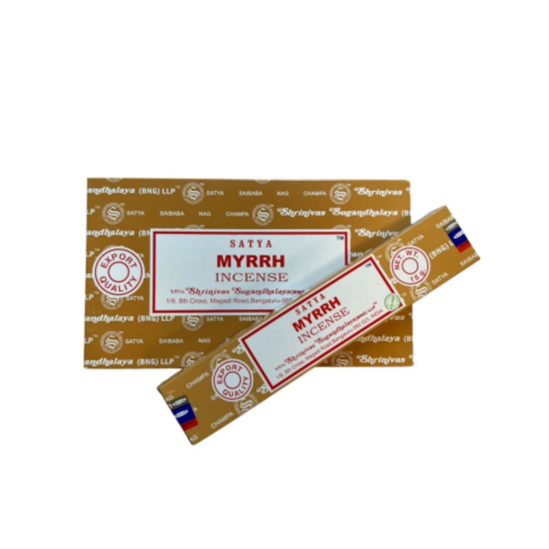 Myrrh wierook 15 grams Satya - doos van 12 st.