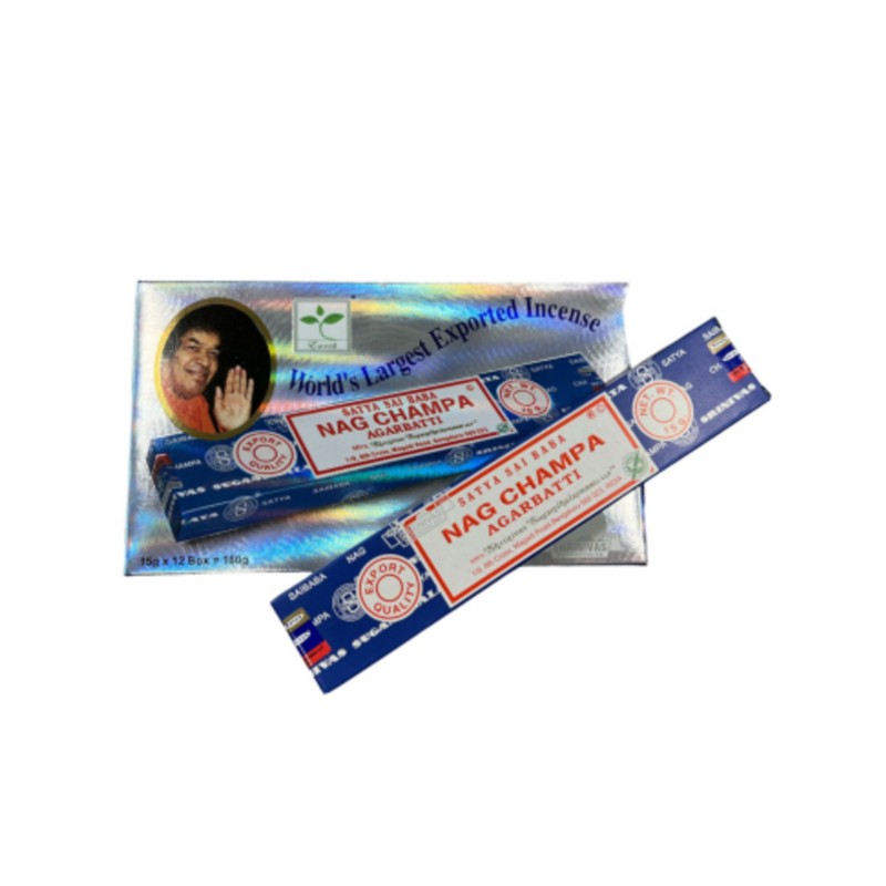 Nag Champa wierook 15 grams Satya - doos van 12 st.