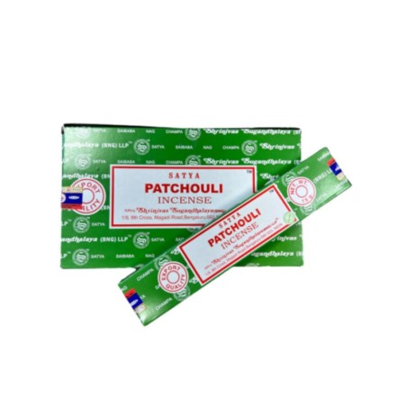 Patchouli wierook 15 grams Satya - doos van 12 st.