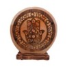 Zoutsteen lamp hamsa hand rond deco incl. elektra