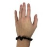 Obsidiaan zwart splitarmband + kaart