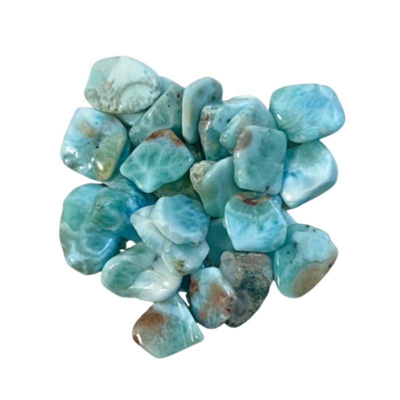 Larimar A 10 gr. trommelstenen (mt1)