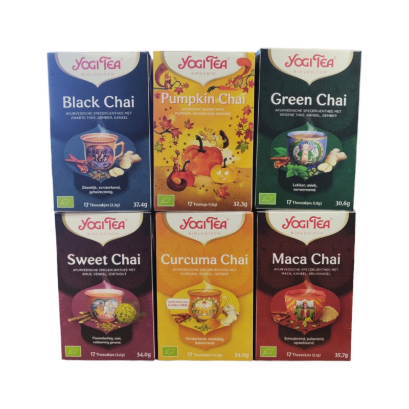 Yogi Tea Lucky Chai - 6 pakjes x17 theezakjes