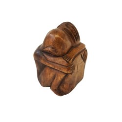 Houten Yoko - vriendschapsbeeld - 15 cm - nr.7