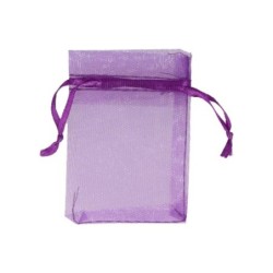 Organza buidels 7x9 - 10 stuks paars