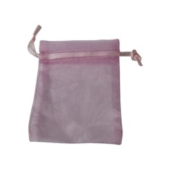 Organza buidels 7x9 - 100 stuks roze