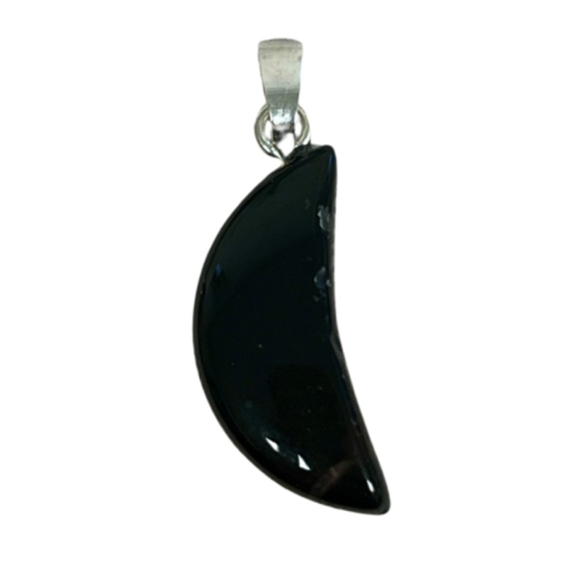 Onyx edelsteen maanhanger 20 mm