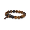 Tijgeroog powerbead mannen - extra lange armband