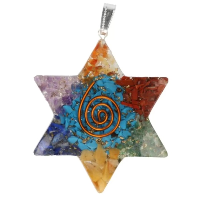 Orgonite Chakra ster hanger