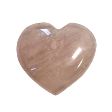 Roze kwarts edelsteen hart 200-250 gram