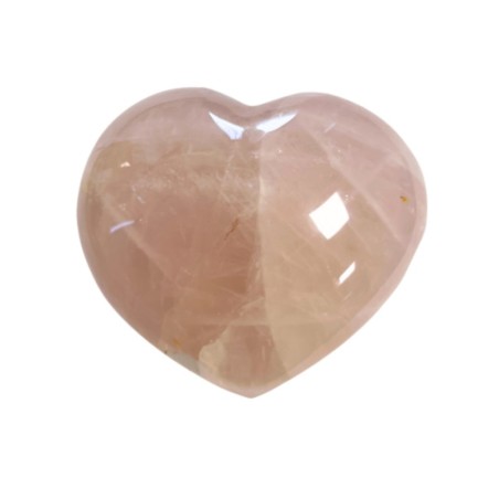 Roze kwarts edelsteen hart 250-300 gram