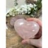 Roze kwarts edelsteen hart 400-550 gram