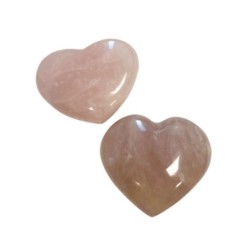 Roze kwarts edelsteen hart 400-550 gram