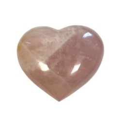 Roze kwarts edelsteen hart 550-750 gram