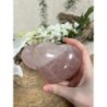 Roze kwarts edelsteen hart 550-750 gram