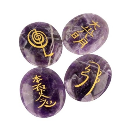 Amethist reiki stenen set