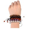 Amethist shamballa armband 10 mm