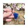 Lapis Lazuli stoere hanger aan koord