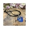 Lapis Lazuli stoere hanger aan koord