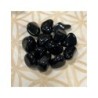 Obsidiaan regenboog trommelstenen 250 gr. (mt3)