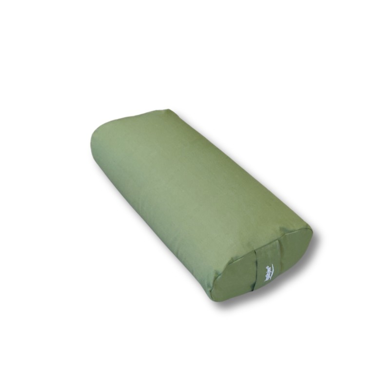 YogaStyles Design Bolster - Ovaal Olijfgroen