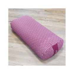 YogaStyles Bolster ovaal - bordeaux met roze