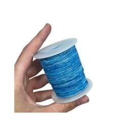 Leren koord rol 1,5mm 50m blauw