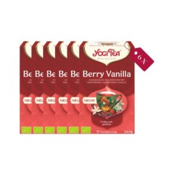 Yogi Tea Berry Vanilla Bio- tray: 6 stuks