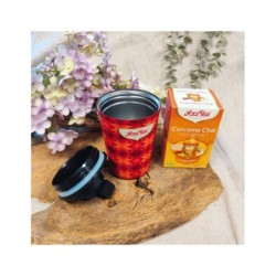 Yogi Tea Set Thermos Beker + 1 pakje Curcuma Chai