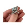 Amazoniet boho ring zilver nr.02 - maat 17