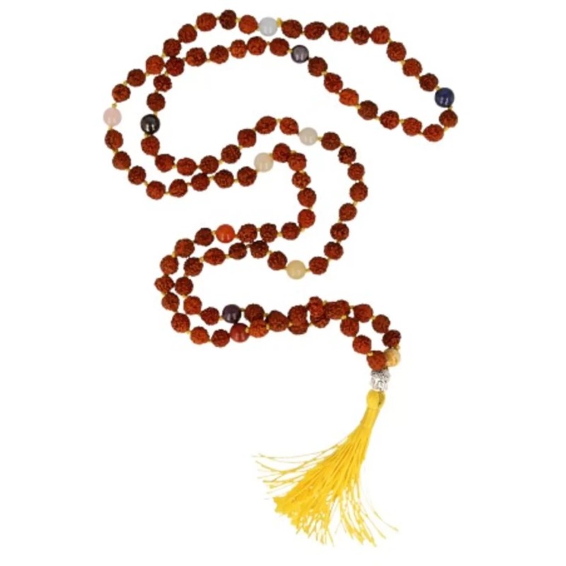 Chakra Rhudraksha mala ketting