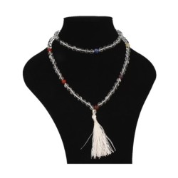 Chakra Bergkristal mala ketting