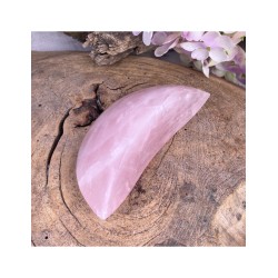 Roze kwarts maan 150-250 gram