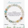 S4H Amazonite Edelstenen armband 8mm krallen / size 17cm