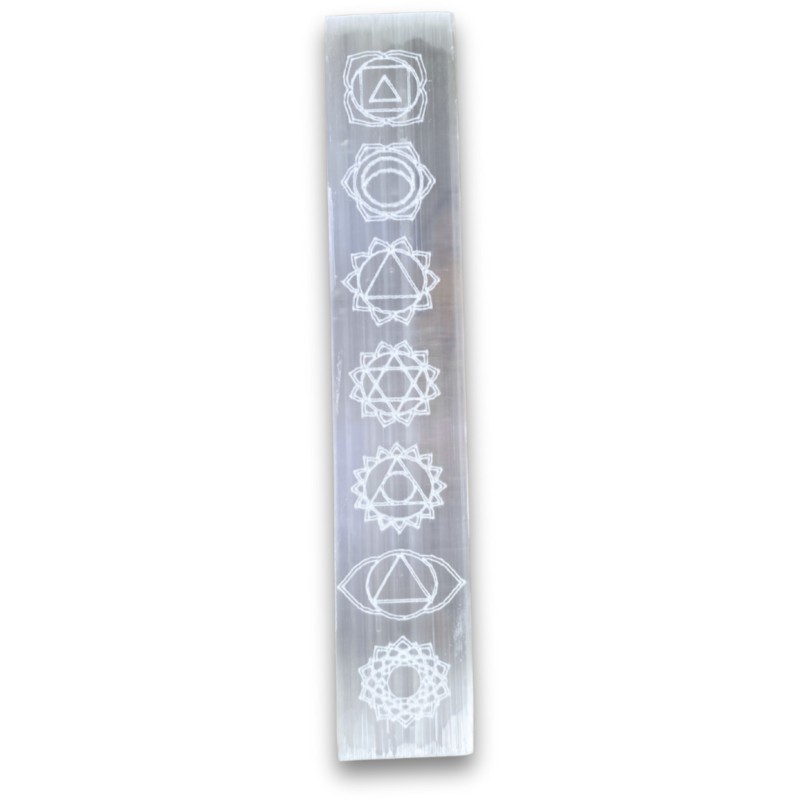 Seleniet oplaadsteen 20 cm chakra