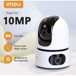 Imou 10MP Dual  LENS binnencamera Ranger WIFI BEWAKINGS CAMERA AI / AUTO / MENS / DIER TRACKING