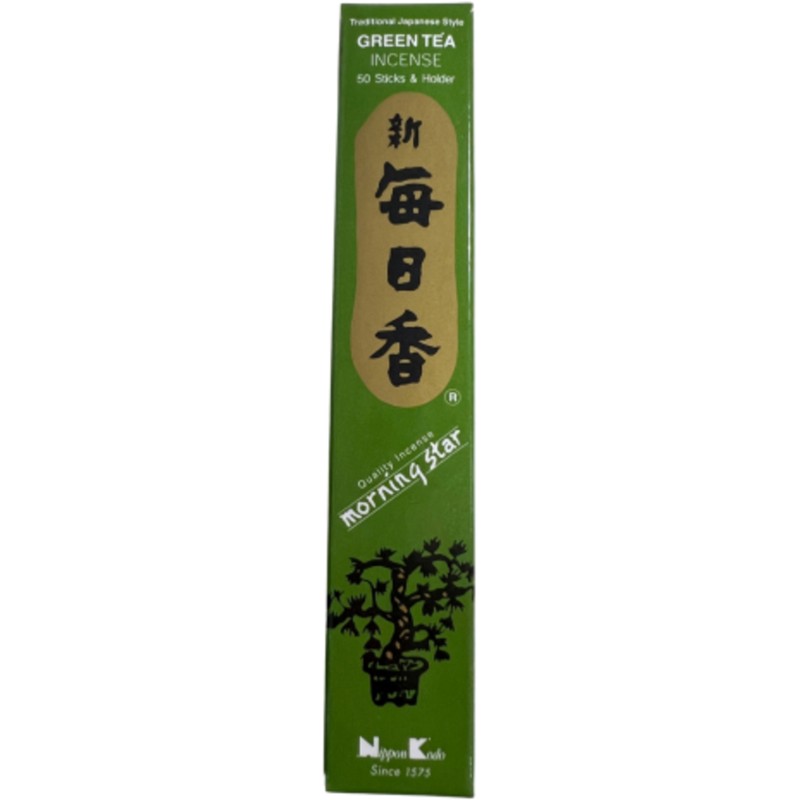 Green Tea wierook stokjes - Nippon Kodo - Morning star