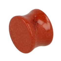 Plug oorpiercing 16 mm Jaspis rood