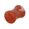 Plug oorpiercing 8 mm Jaspis rood