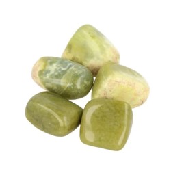 Jade olijf 100 gr. trommelstenen (mt3)