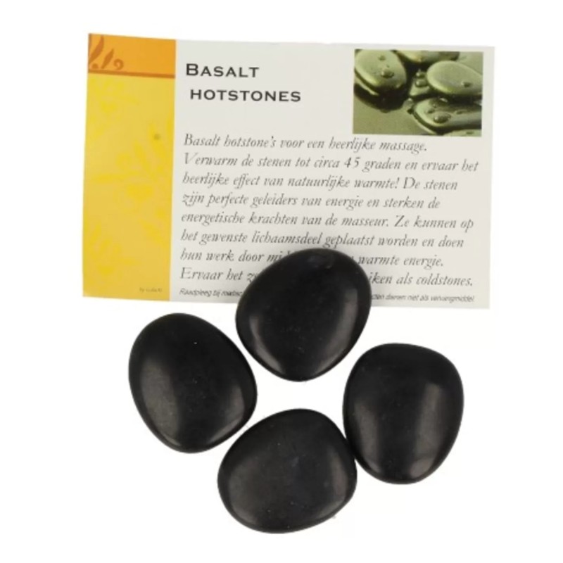 Hotstones basalt teenstenen setje