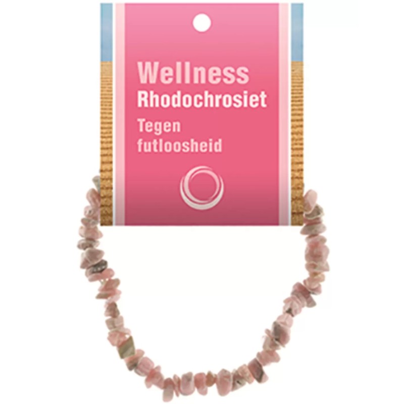 Rhodochrosiet splitarmband + kaart